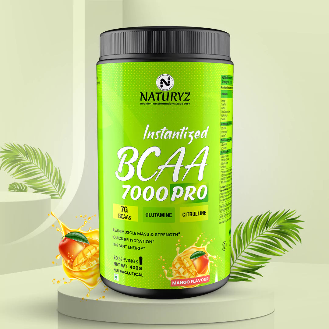 Instantized BCAA 7000 PRO With 7G BCAAs Instant Energy (Mango) - 300G