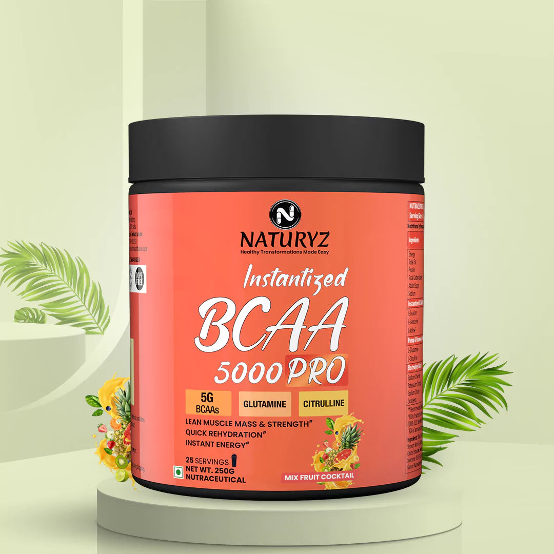 Instantized BCAA 5000 PRO With 5G BCAAs | Glutamine (Mix Fruit Cocktail)