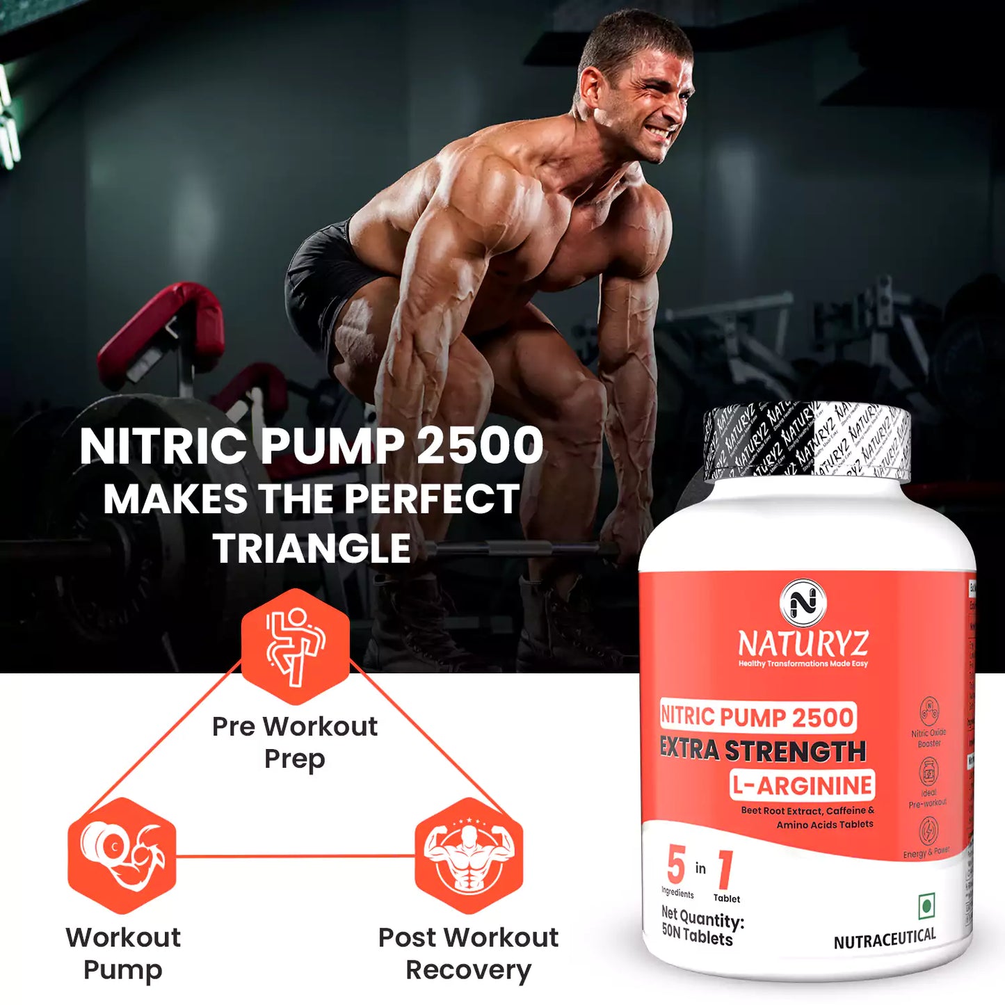 Nitric Pump 2500 mg Extra Strength L-Arginine