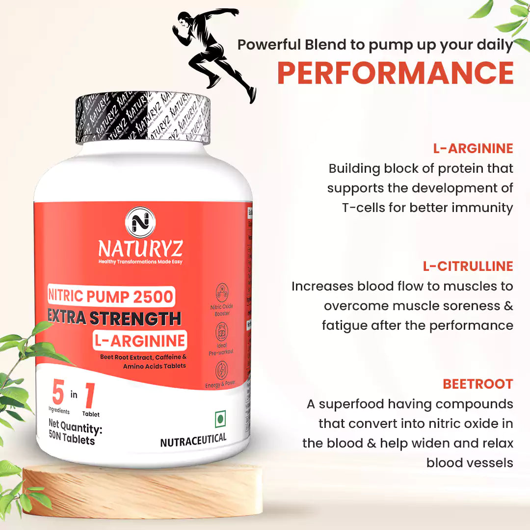 Nitric Pump 2500 mg Extra Strength L-Arginine