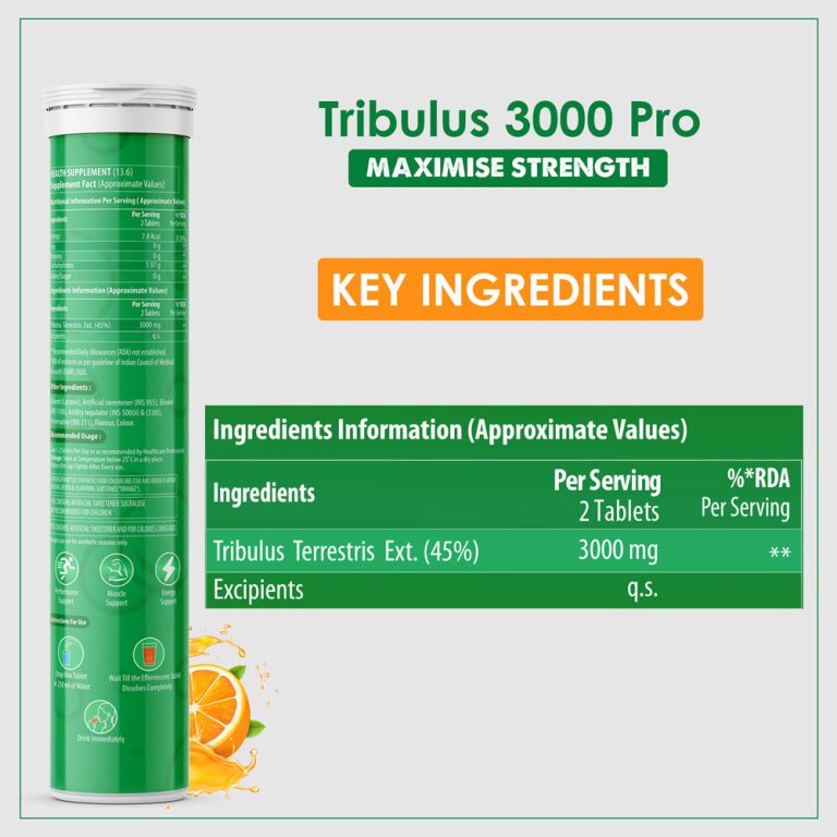 Naturyz Tribulus Terrestris 3000 Pro Gokshura Effervescent Tablets