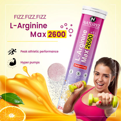 L Arginine Max 2600mg Effervescent - 20 Tablets