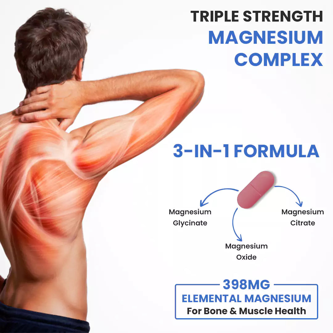 Triple Magnesium Complex With Zinc | Magnesium Aspartate | Vitamin B6