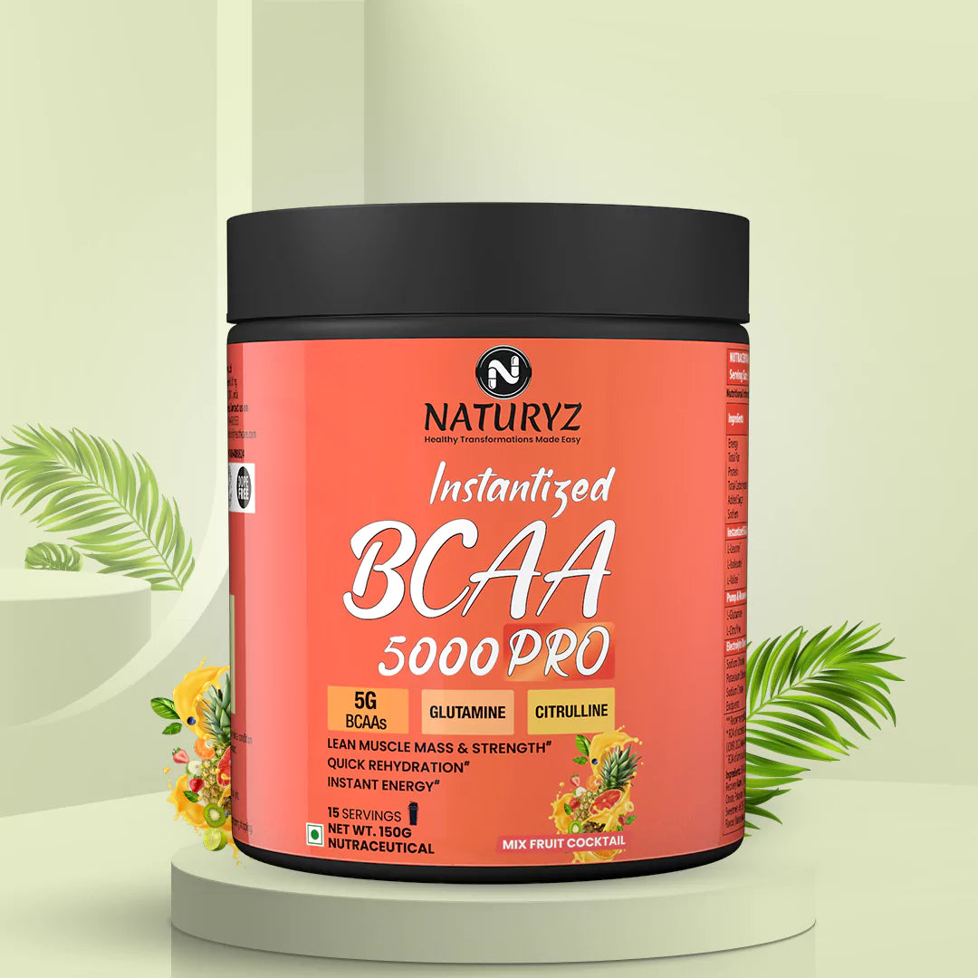 Instantized BCAA 5000 PRO With 5G BCAAs | Glutamine (Mix Fruit Cocktail)