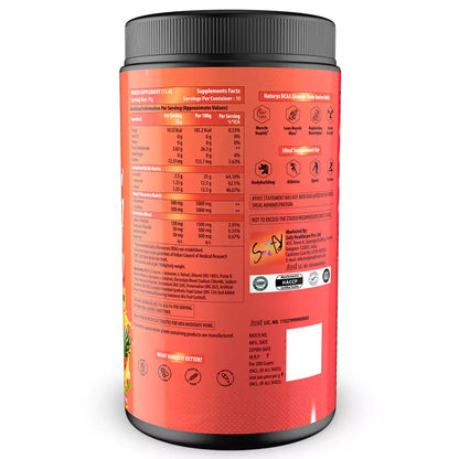 Instantized BCAA 5000 PRO With 5G BCAAs | Glutamine (Mix Fruit Cocktail)