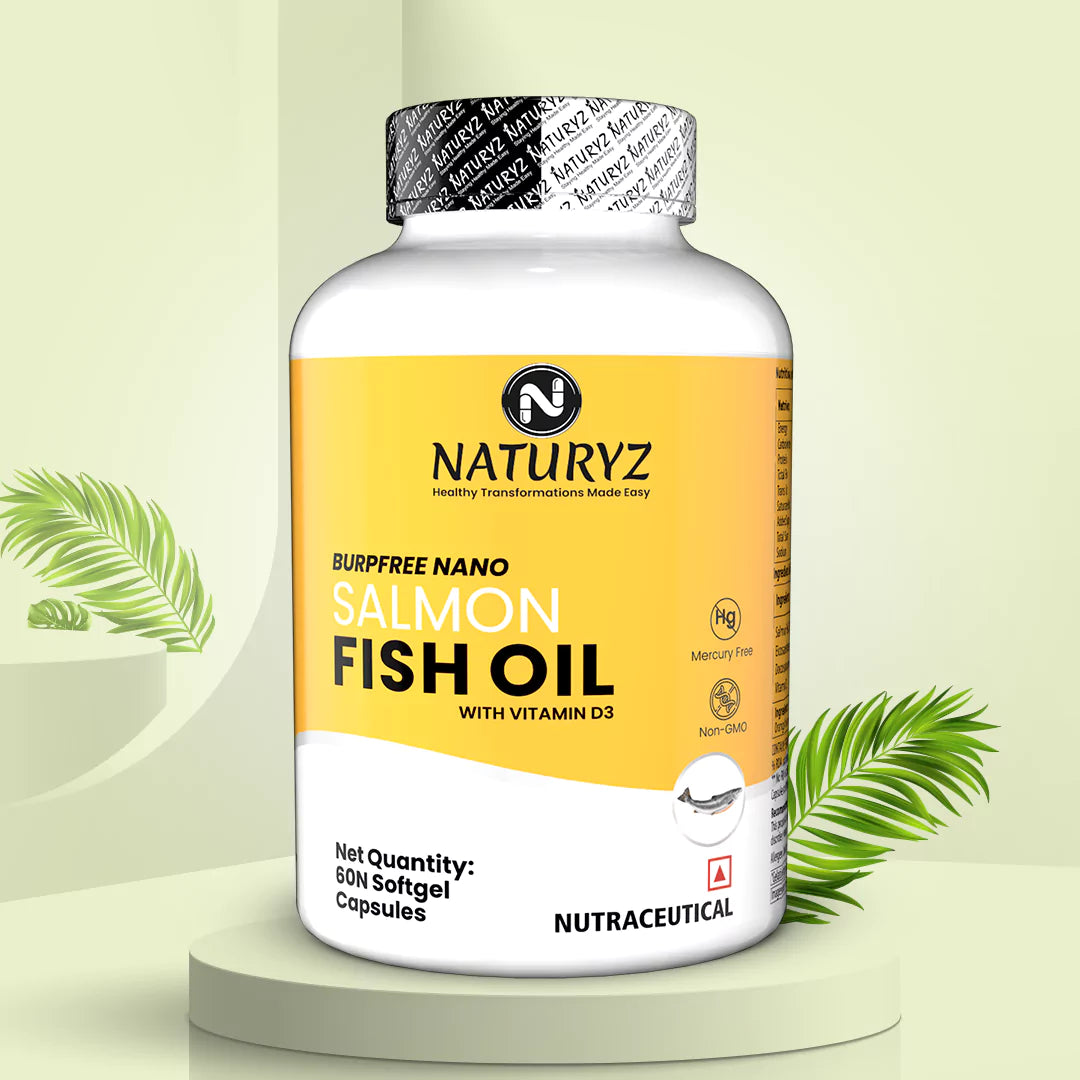 BURPFREE SALMON Fish Oil 2000Mg with Vitamin D3 | No Fishy Burps