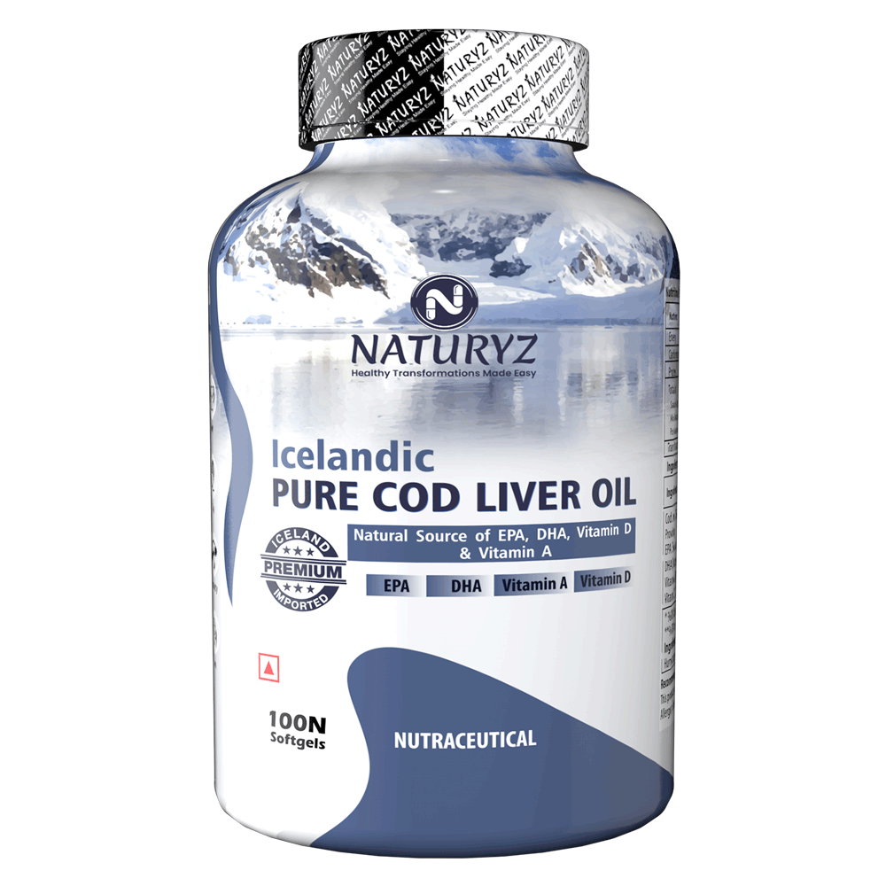 Imported Icelandic COD Liver Oil Capsules - 100 Softgels