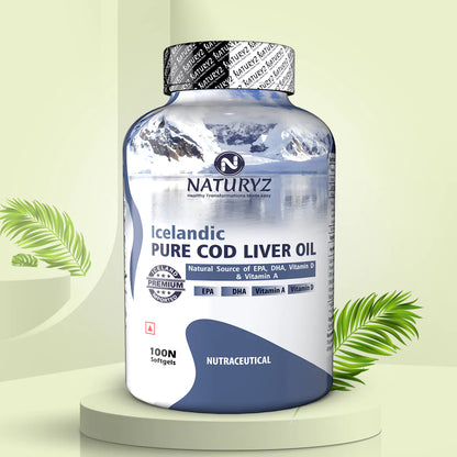 Imported Icelandic COD Liver Oil Capsules - 100 Softgels