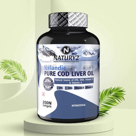 Imported Icelandic COD Liver Oil Capsules - 200 Softgels