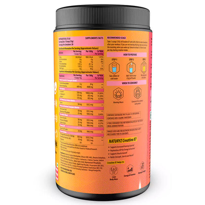 Creatine X7 Ideal Post Workout Supplement With Power of 7 Blends & Matrix (Mango Orange)