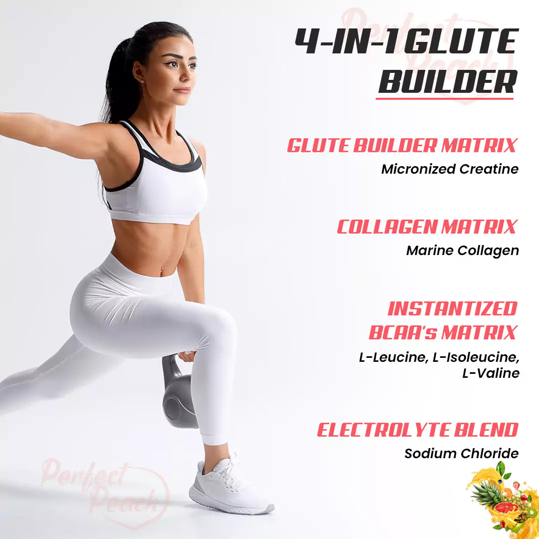 Perfect Peach 4 in 1 Glute Builder With Creatine (Mix Fruit Cocktail)