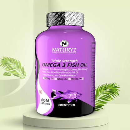 Triple Strength OMEGA 3 Fish Oil - 60 Softgels