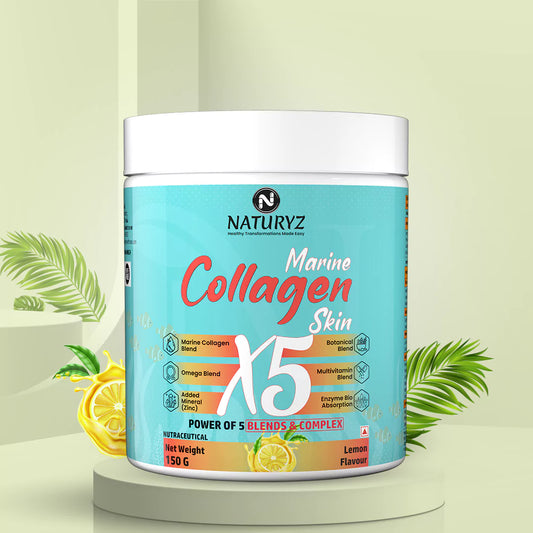 Marine Collagen Skin X5 With Power of 5 Blend & Complex (Lemon)