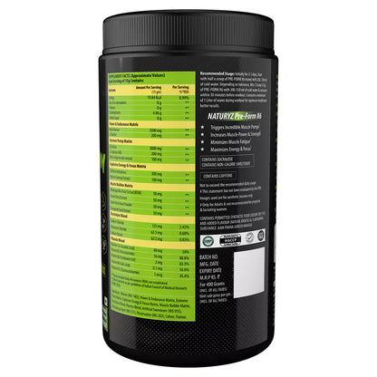 PRE-FORM X6 Pre Workout with Highest 19 Nutrients containing 6 Blends