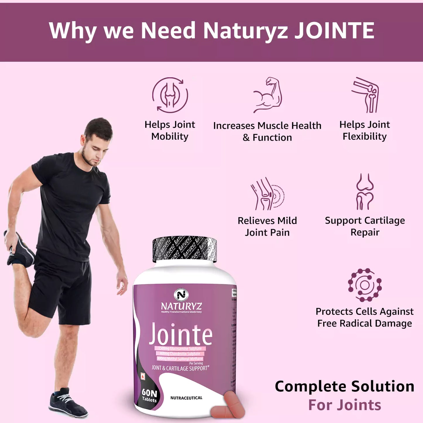 Naturyz Jointe Complete Solution For Joints - 60 Tablets