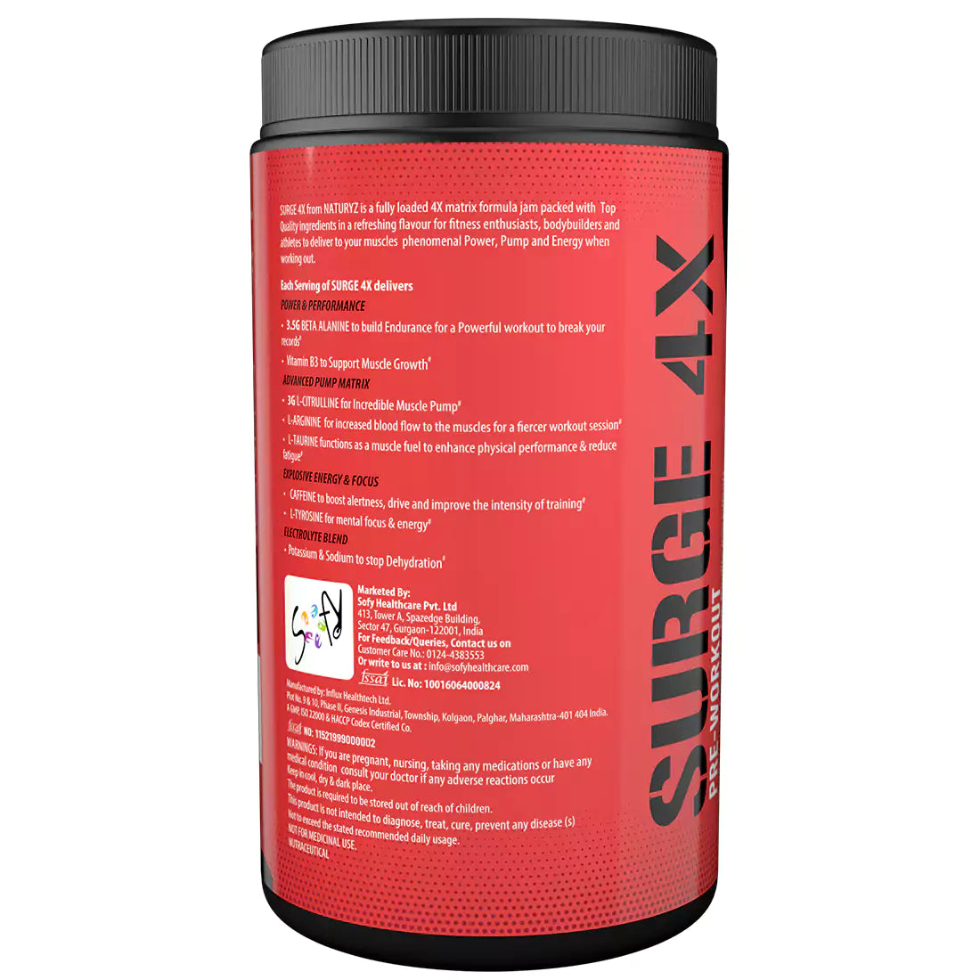 Surge 4X (Mix fruit Fusion Flavour) - 400g With Shaker