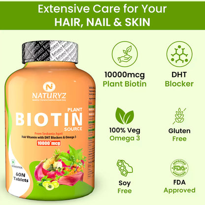 100% Plant Based Biotin with DHT Blockers