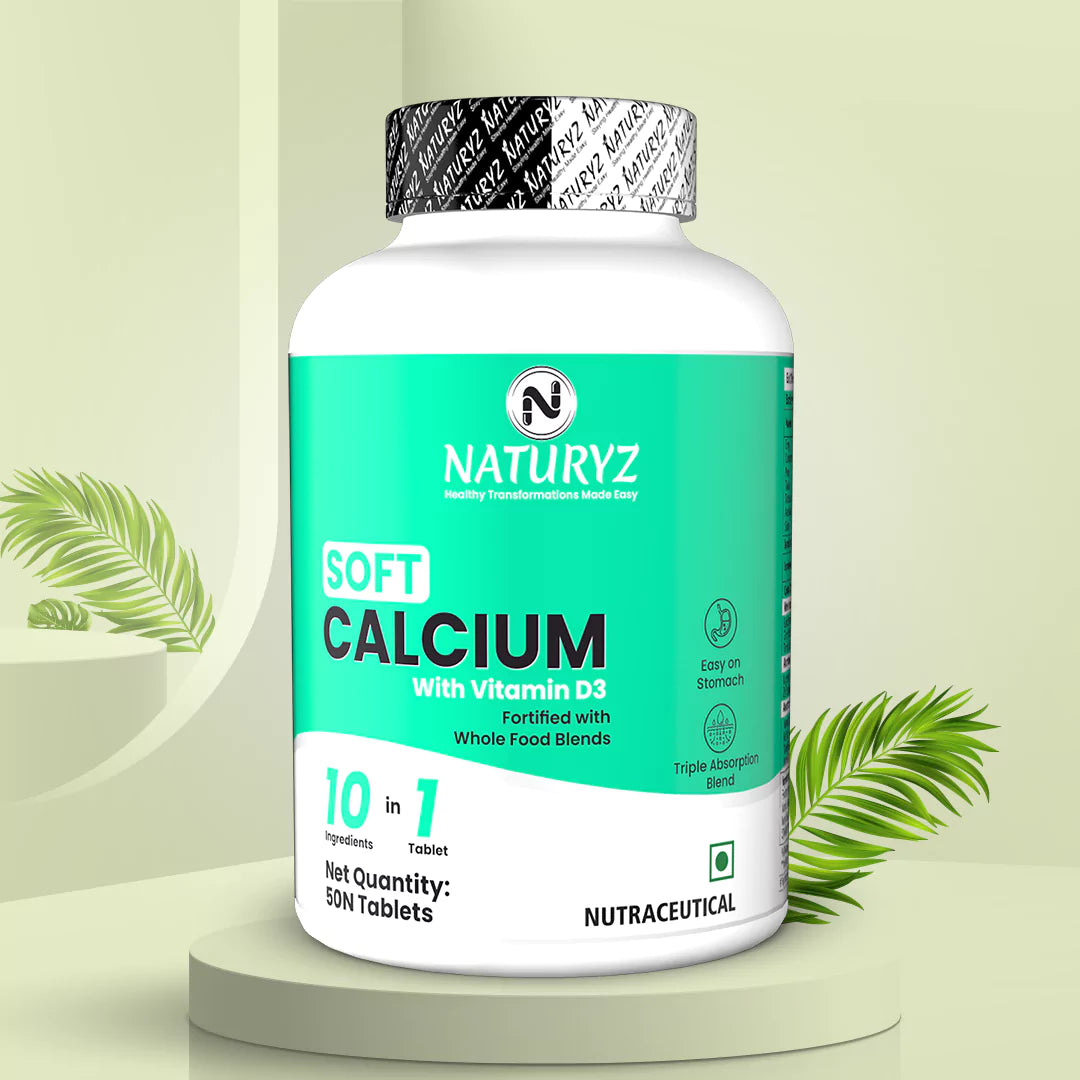 Soft Calcium with Vitamin D3 | Easy to Digest | Ideal Supplement for Bone Health