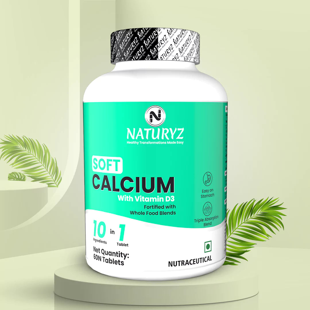 Soft Calcium with Vitamin D3 | Easy to Digest | Ideal Supplement for Bone Health