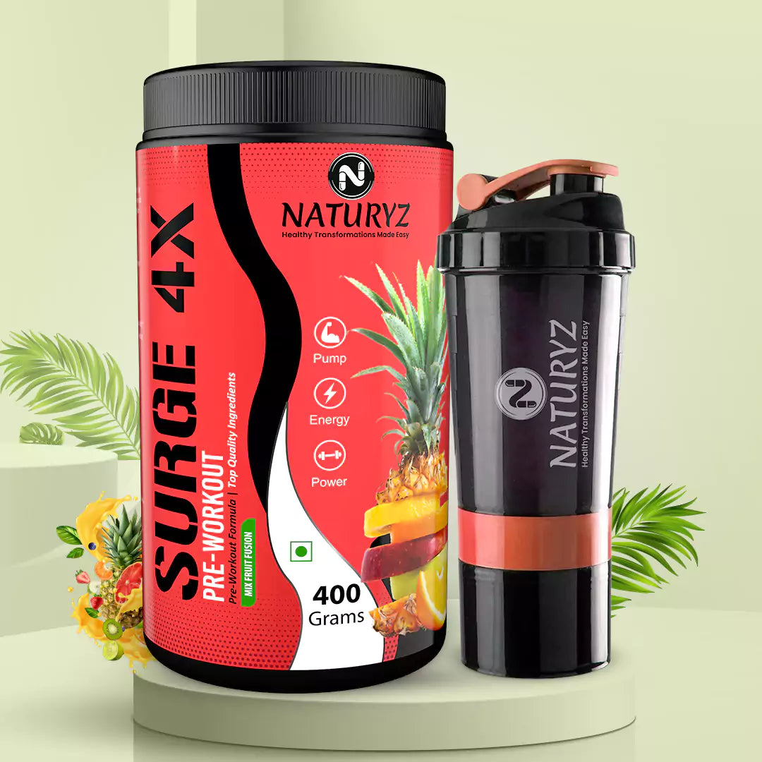 Surge 4X (Mix fruit Fusion Flavour) - 400g With Shaker