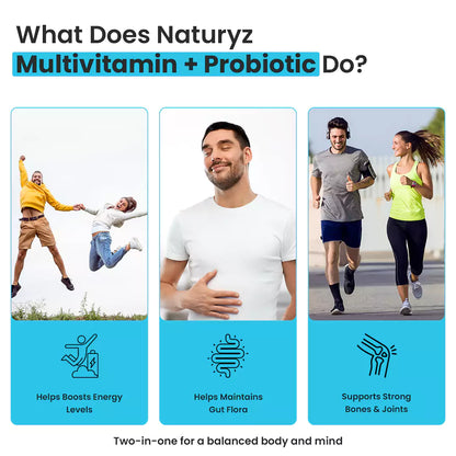 Highest Strength Daily Multivitamin with Probiotics 50 Billion CFU