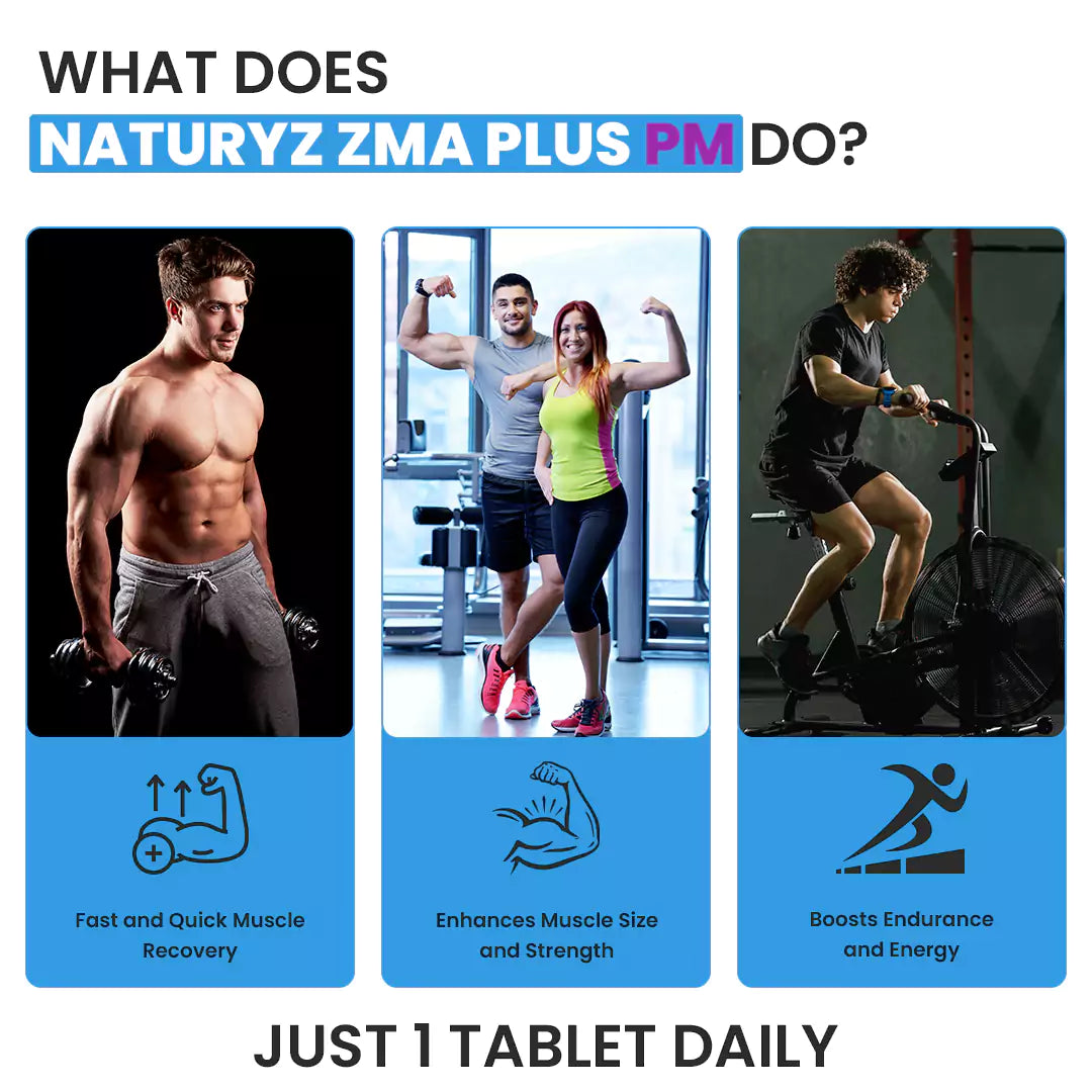 Naturyz Triple Strength ZMA Plus PM with Melatonin