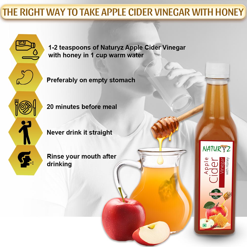 right way to take naturyz apple cider vinegar